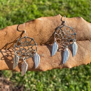 SS dream catcher earrings